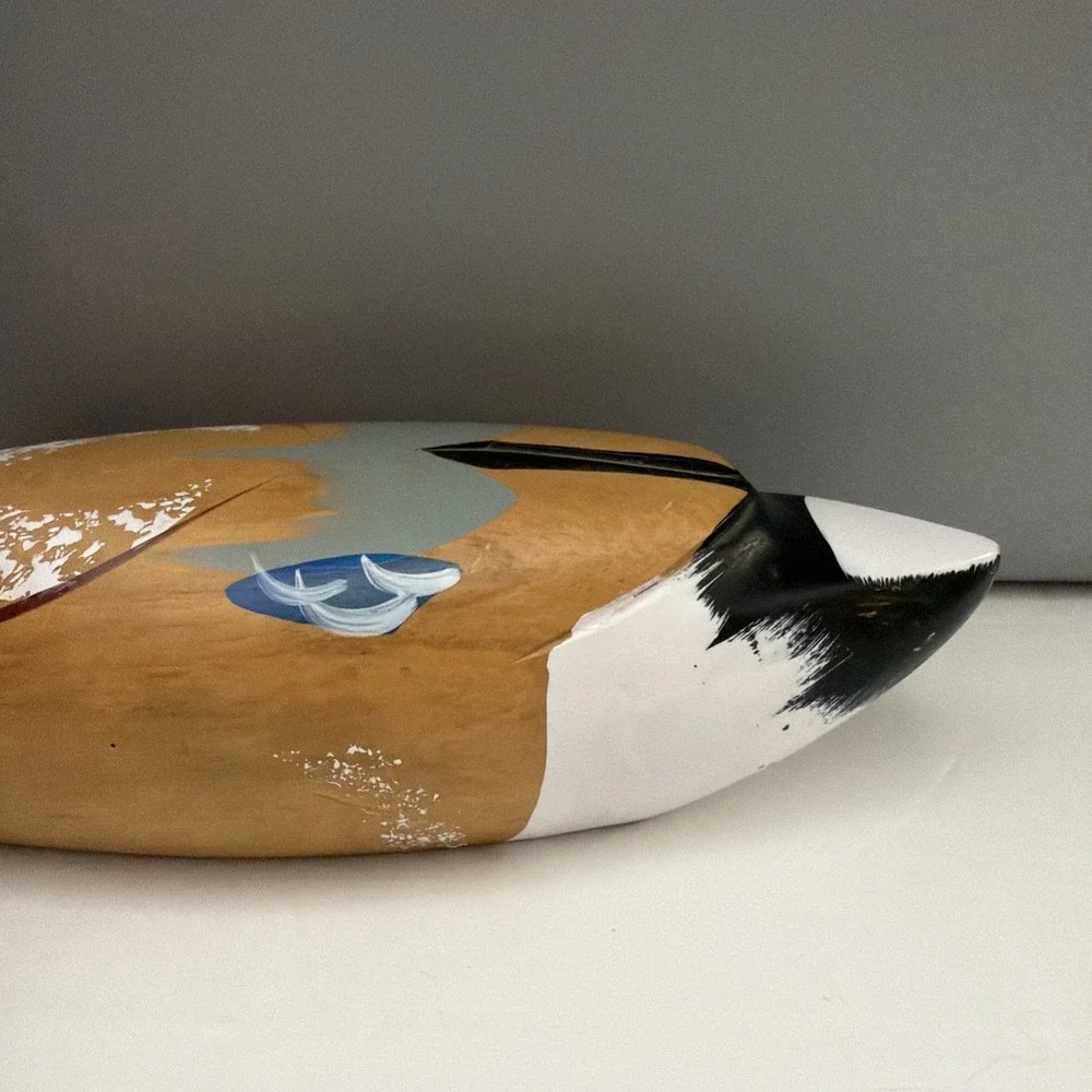 Vintage Carved large Wooden Mallard Duck Decoy‎ Decorative Hand Painted 14